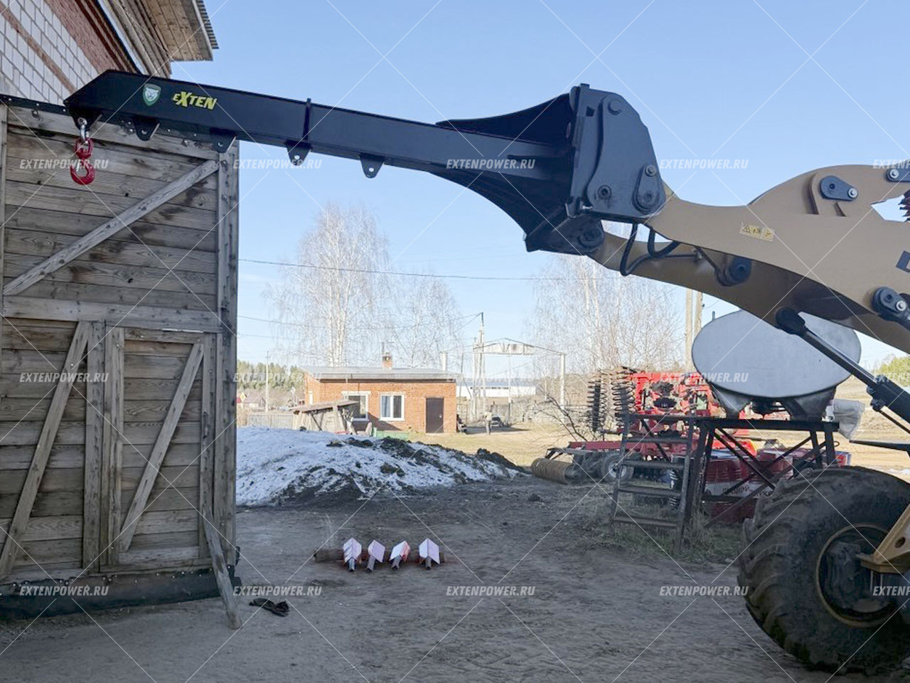 Крановая стрела для фронтального погрузчика