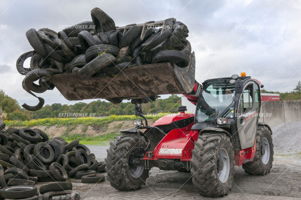 Купить универсальный ковш с захватом на телескопический погрузчик Manitou