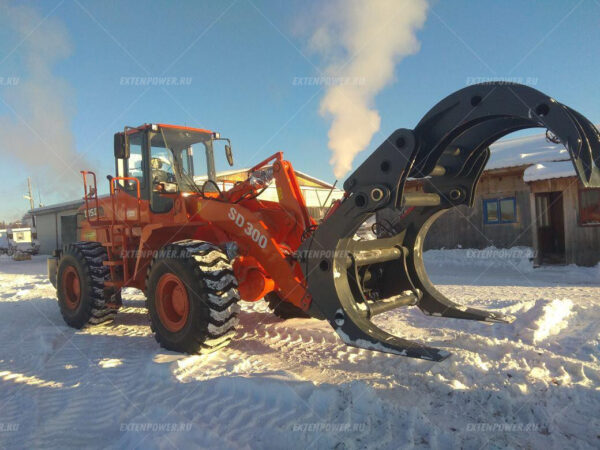 Захват для леса на фронтальный погрузчик Doosan