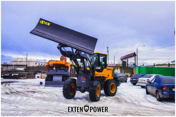 Отвал снежный Exten 2800мм на фронтальном погрузчике